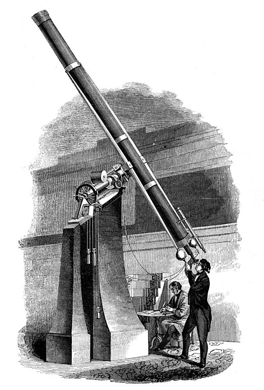 An early example of a refracting telescope. 