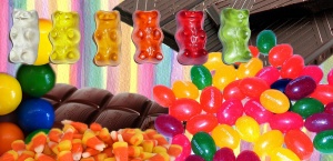 candy, petroleum, candy collage, halloween, halloween candy