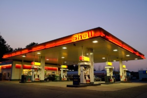 self-serve gas station, self service gas station